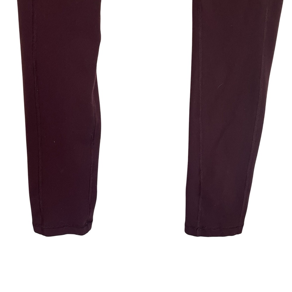 Lululemon Align Leggings Burgundy High Rise‎ Full Length Athleisure Women Size 4 - Picture 5 of 10